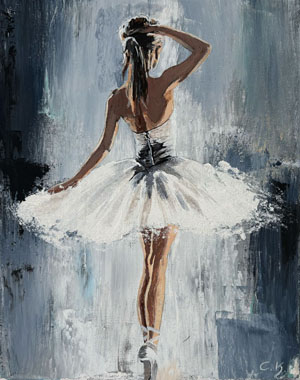 24 × 30 cm, Acyl, Strukturpaste, Bildnummer 9