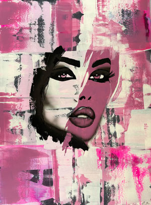 70 × 100 cm, Acryl, Airbrush, Bildnummer 43