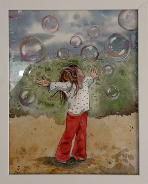 26 × 32 cm, 4 Aquarelle, Bildnummer 58