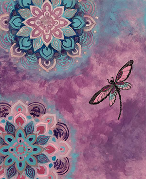 50 × 40 cm, Acryl, Strukturpaste, Bildnummer 67