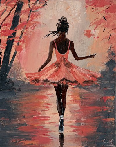 Bildnummer 5: Acryl, Strukturpaste, 24 ✕ 30 cm